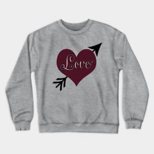 Love, chevron heart Crewneck Sweatshirt